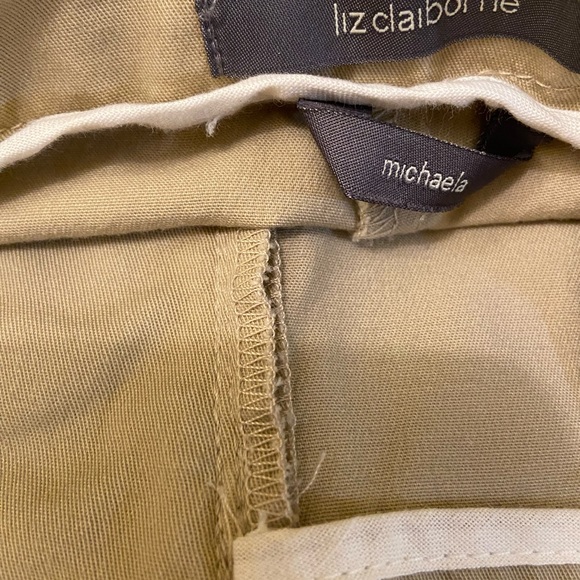 Liz Claiborne Michaela cropped pant. Cotton. - Picture 2 of 4